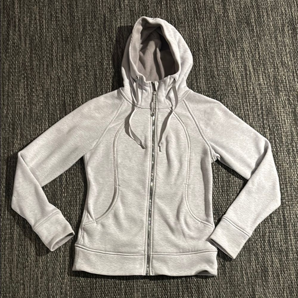 Lululemon Scuba Hoodie *Plush Heathered Iced Iris Dark Chrome Velour Size 6